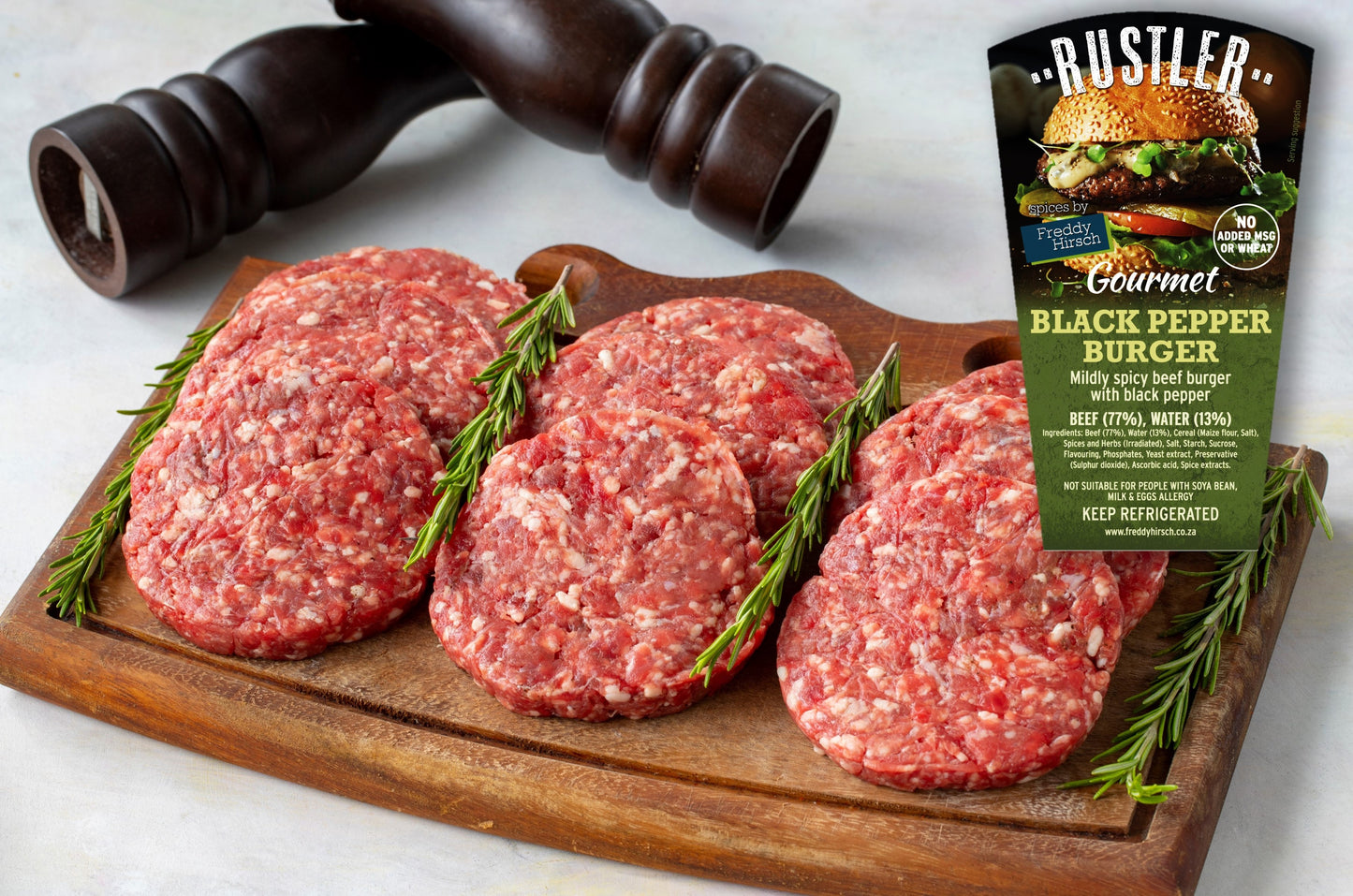 BEEF PEPPER BURGER PATTIES