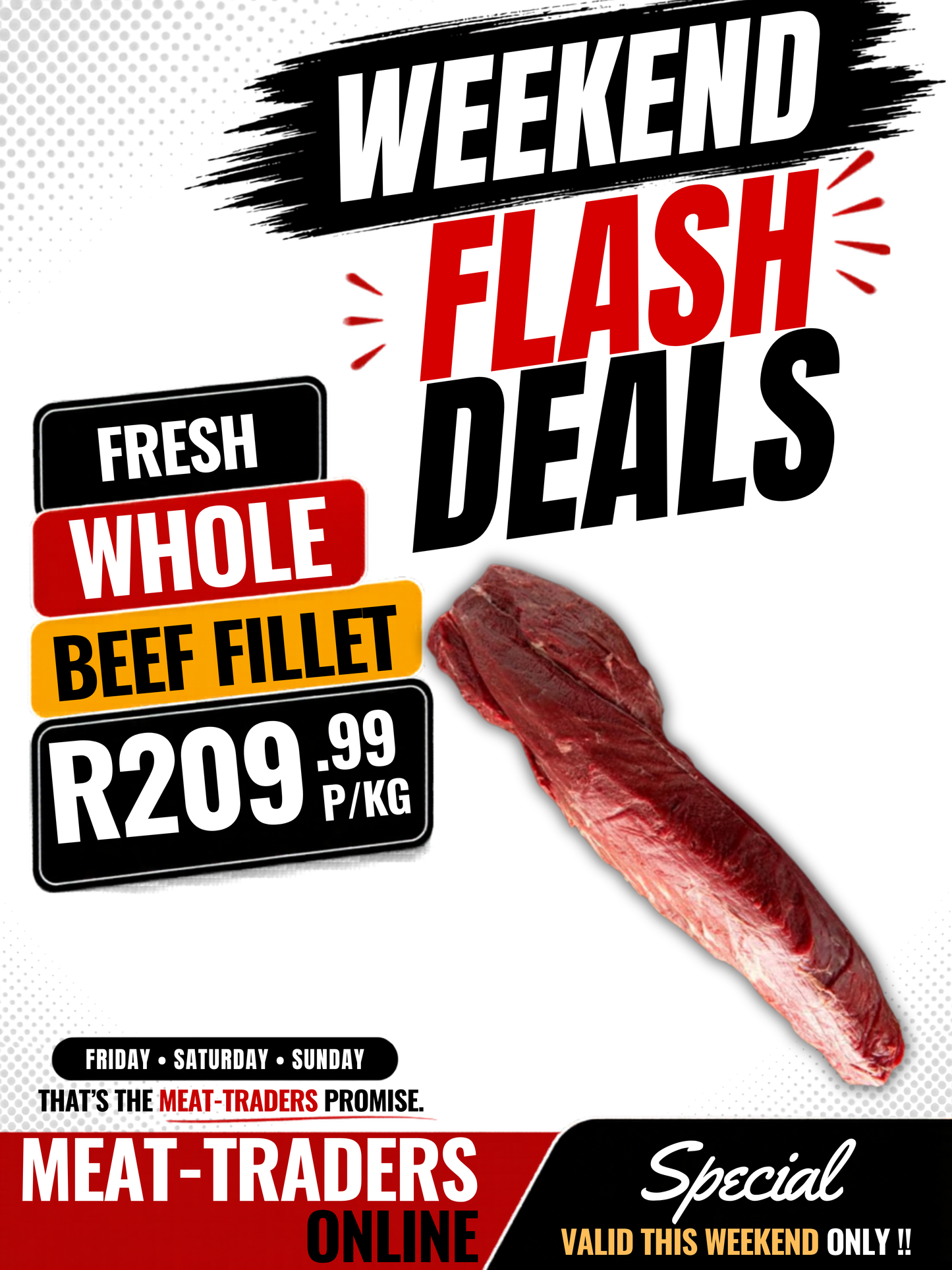 WEEKEND FLASH DEAL - WHOLE BEEF FILLET