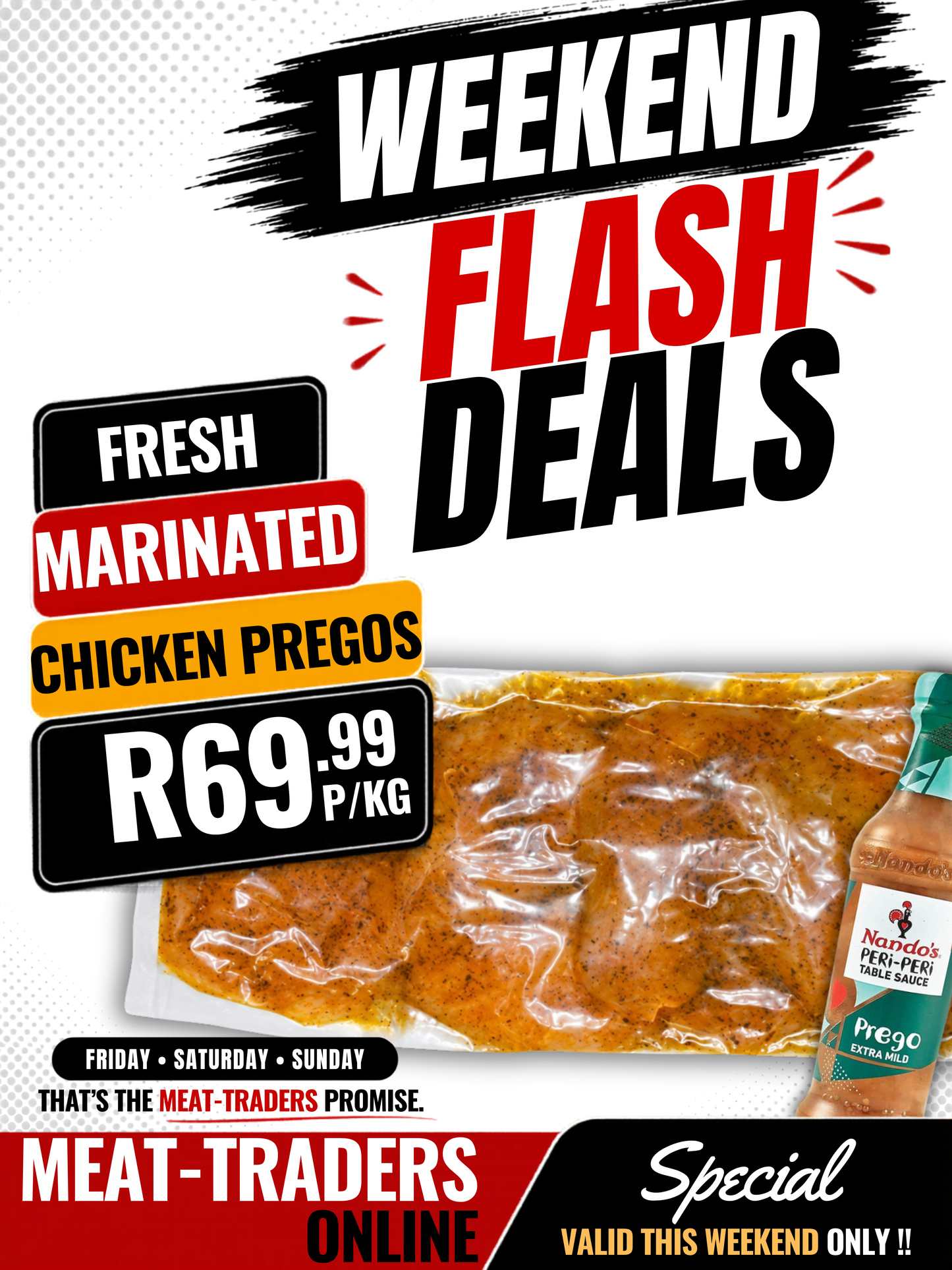 WEEKEND FLASH DEAL - MARINATED CHICKEN PREGO STEAKS