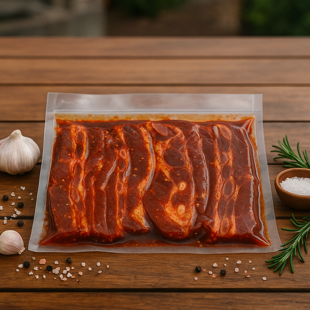 Short Rib Rashers Beef Marinated Rashers | Quick and Easy Braai cuts | Meat-Traders Online