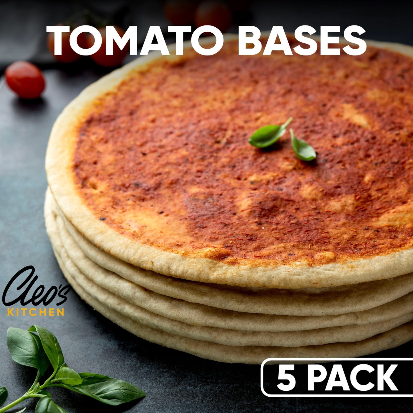 THIN CRUST PIZZA BASES - 5 PACK
