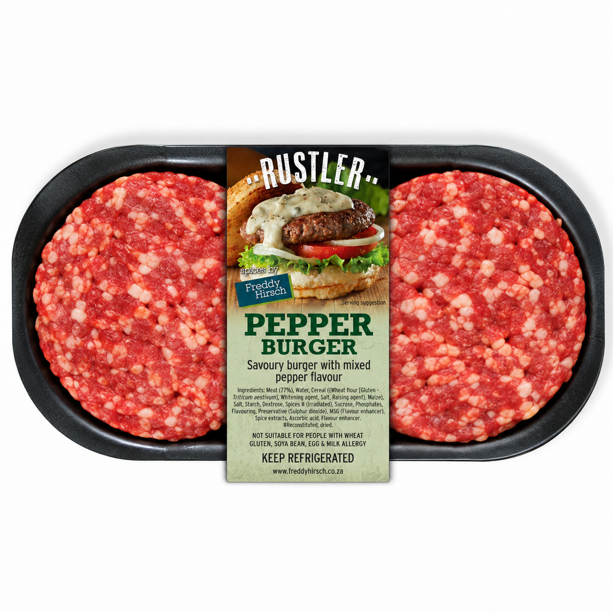 BEEF PEPPER BURGER PATTIES