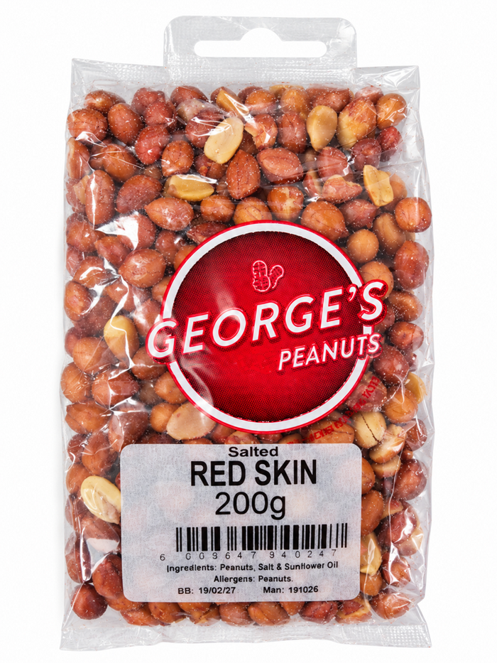 GEORGES PEANUTS 200G - RED SKINS
