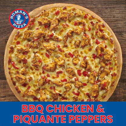 ROMAN'S - 25CM BBQ CHICKEN & PIQUANT PEPPERS PIZZA