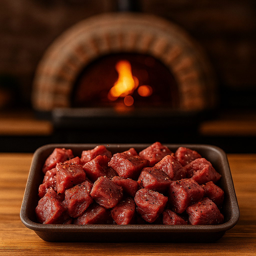 SPICED BEEF FILLET CUBES - PIZZA TOPPING