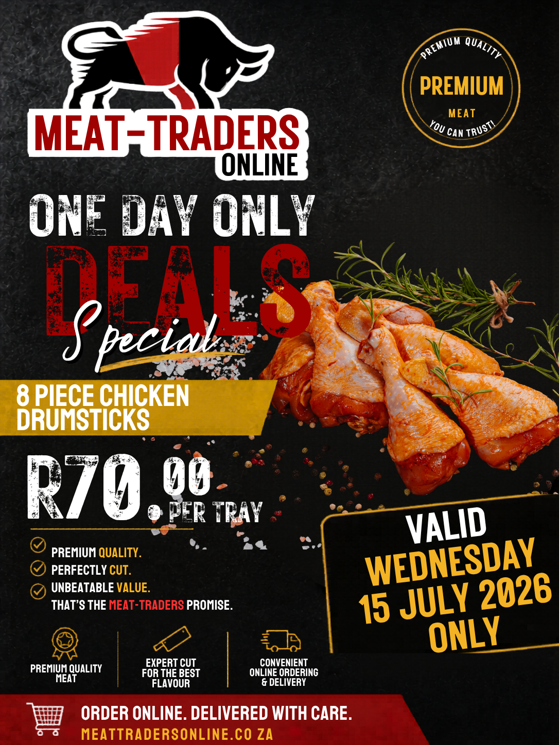 R70 DEALS - 8 PIECE CHICKEN DRUMSTICKS
