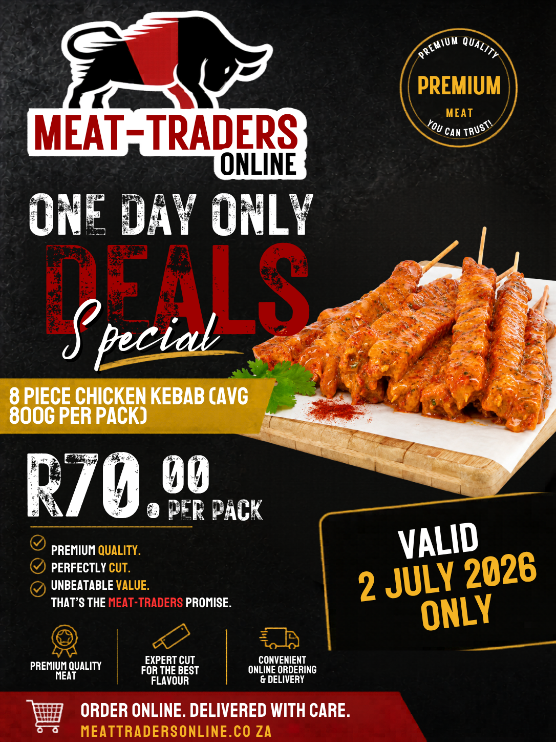 R70 DEALS - 800G CHICKEN SOSATIE (6 PIECES PER PACK)