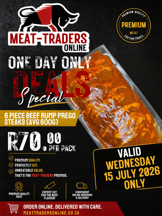 R70 DEALS - 6 PIECE BEEF PREGO STEAKS