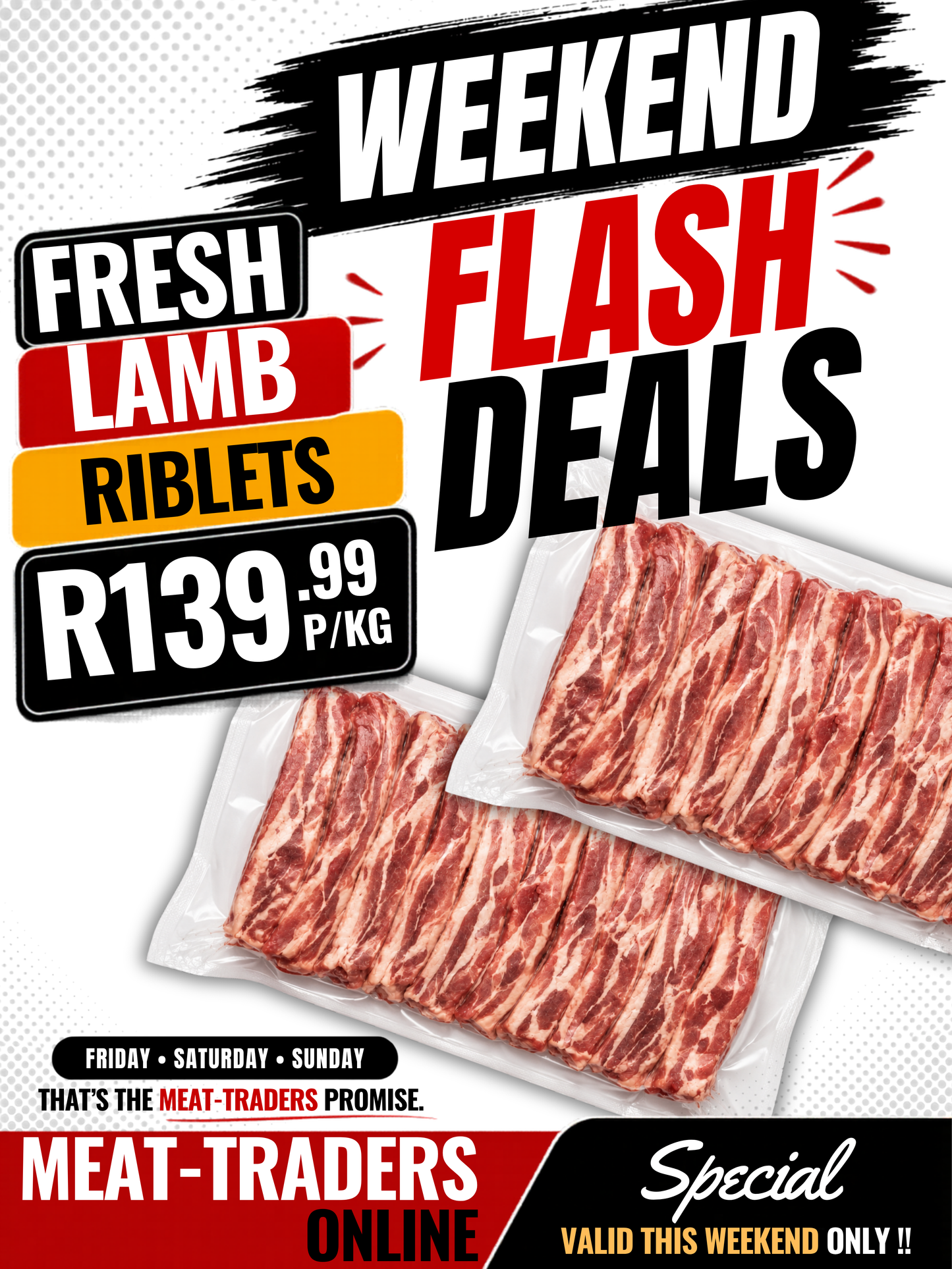 WEEKEND FLASH DEAL - LAMB RIBLETS