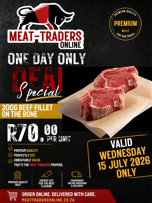 R70 DEALS - 300G BEEF FILLET ON THE BONE
