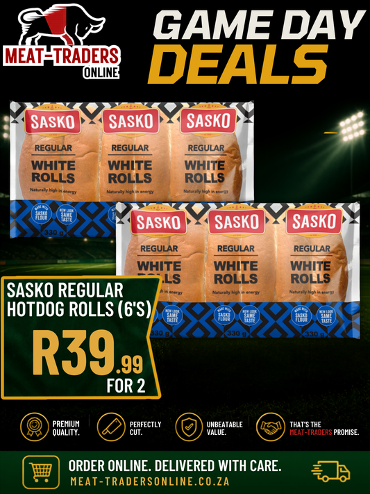 SASKO - REGULAR HOT DOG ROLLS 6'S (FOR 2)